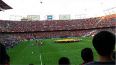 Im Stadion des Sevilla FC