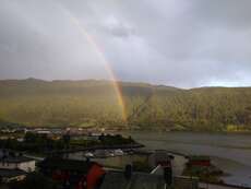 Rainbows over Nordfjordeid