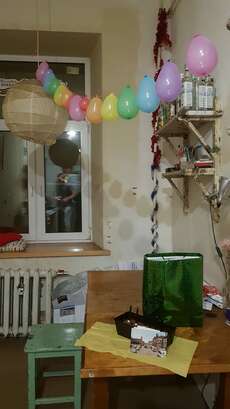 Geburtstagstisch für Jreom in unsere Küche