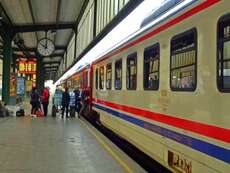 Der Trans-Asia-Express am Bahnhof von Ankara