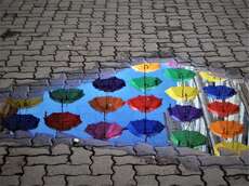 Regenschirme in Timisoara