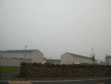 Zurueck in North Berwick. Selbst der Law wurde vom Nebel verschluckt.