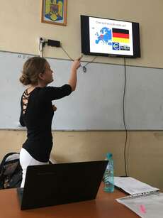german lesson in highschool