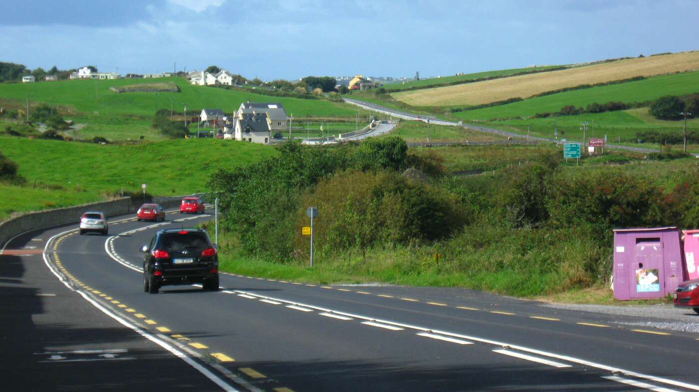 Der gefühlt einzige Fahrradweg im County Clare