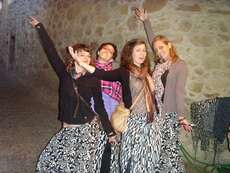In einem Mönchsorden in Meteora (die Röcke mussten wir tragen!)