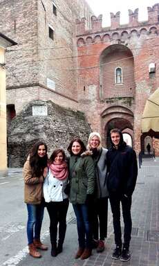 Mit Marta, Aida, Mathilda und Mavin in Citadella