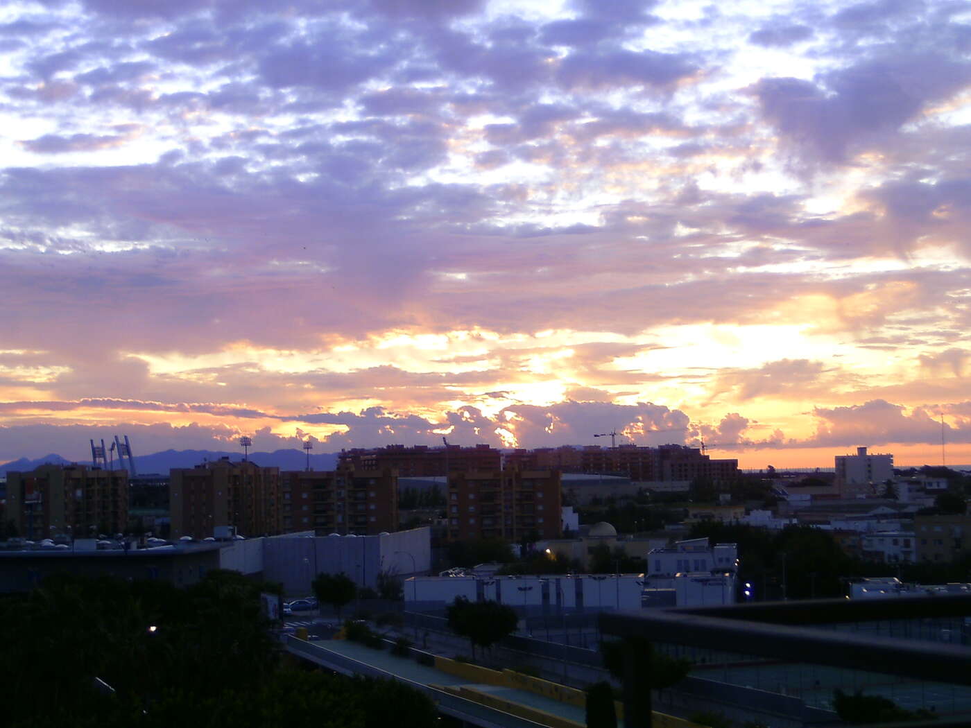 Sonnenaufgang aus der Sicht von meinem Zimmer