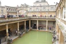 In den römischen Bädern in Bath