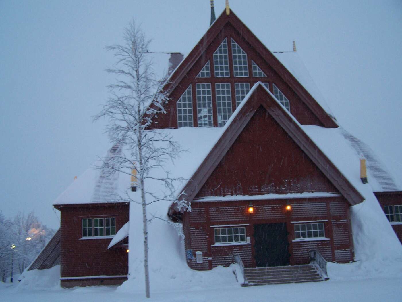 Kirche in Kiruna, einer Jurte nachempfunden