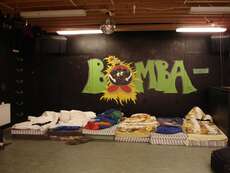 Unser Schlafplatz: die "Bomba"