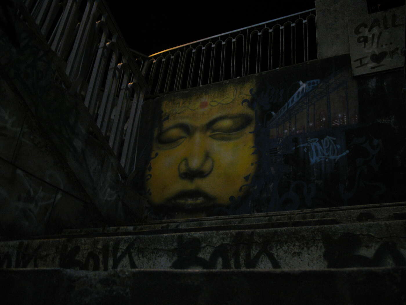 Graffitti under the Traian Bridge