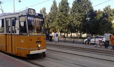 One of the historical tram in Hungary.