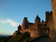 Ein ganz besonderer Sonnenuntergang in Carcassonne