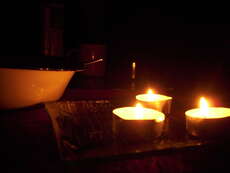 Candlelightdinner wegen Stromausfall
