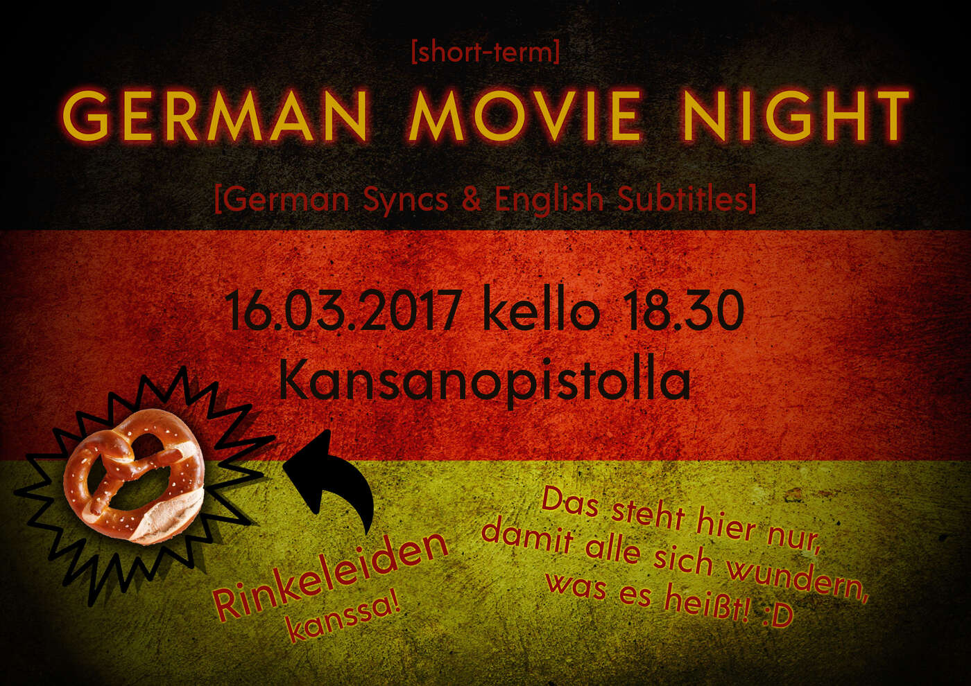 Poster für die German Movie Night :)