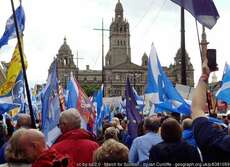 march for scottish independence, Glasgow 2016