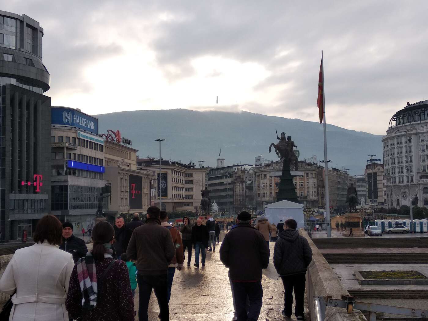 Reiterstatue in Skopje