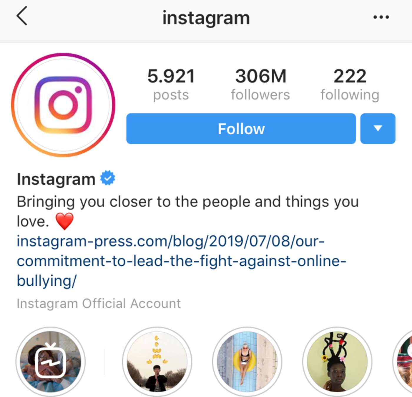 Instagram auf Instagram - Ein bisschen paradox...