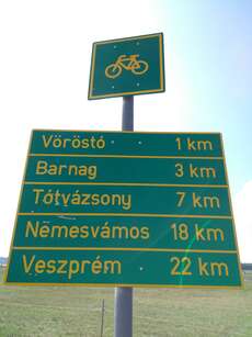 auch in Ungarn gibt es Fahrradwege