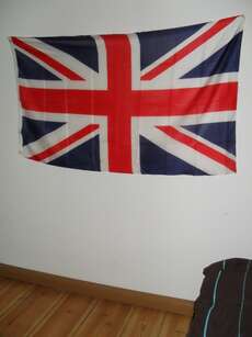 Union Jack on my bedroom wall