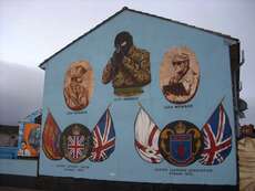 Haus"graffiti" in Belfast