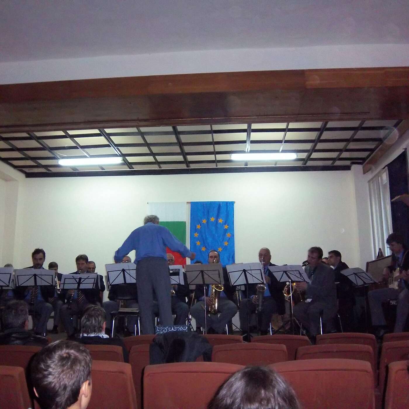 Das Orchester von Dimitrowgrad - eher in Big-Band Besetzung. Das Konzert war eher mäßig besucht