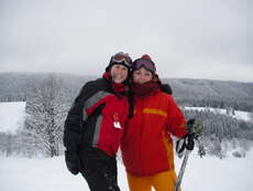Skilehrerin trifft Skilehrerin