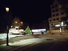 Gaziantep @ night – ein Platz am Atatürk Bulvari, direkt bei mir um die Ecke.
