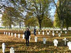 Im November war ich mit meinen Eltern auf einem Kriegsfriedhof in Frankreich.