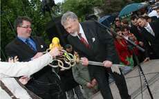 Die Studenten übernehmen die Herrschaft! Ähnlich dem Karneval in Deutschland übergibt der Stadtpräsident Lublins den symbolischen Schlüssel zur Stadt an die Studis