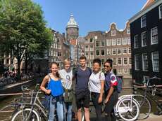 In Amsterdam mit Freunden