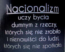 A sticker on the street fot. Sława Wyrwicka