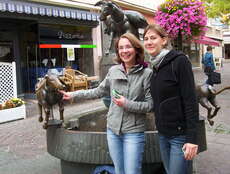 On-Arrival-Training: Ich mit meiner Freundin Franzi in Diekirch