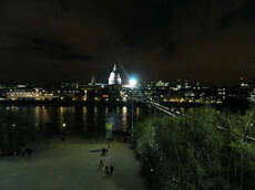 der Ausblick vom Tate Modern Balkon nachts