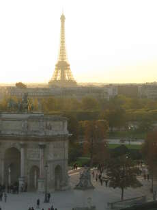 Blick aus einem Louvre-Fenster