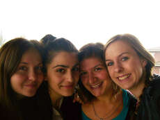 Von links: Lidia aus Russland, Nelly aus Armenien, Marcella, die uns heute die Stadt gezeigt hat und ich