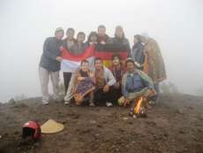 deutsch-indonesische Freundschaft auf dem Merapi-Vulkan