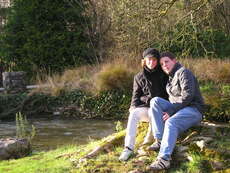 Jan und ich in Blarney