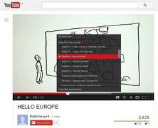 Video mit Untertiteln in mehreren Sprachen