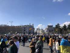 Demonstration für Ukraine