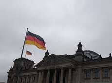 The Bundestag near to Schloss Bellevue