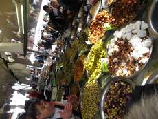 Marokkanischer Crêpestand beim Sonntagsmarkt am Gare du Midi