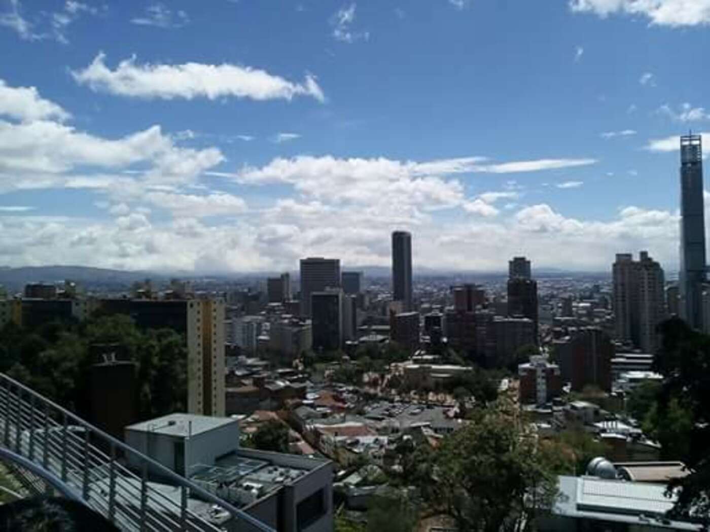 Blick auf Bogotá von meiner Uni