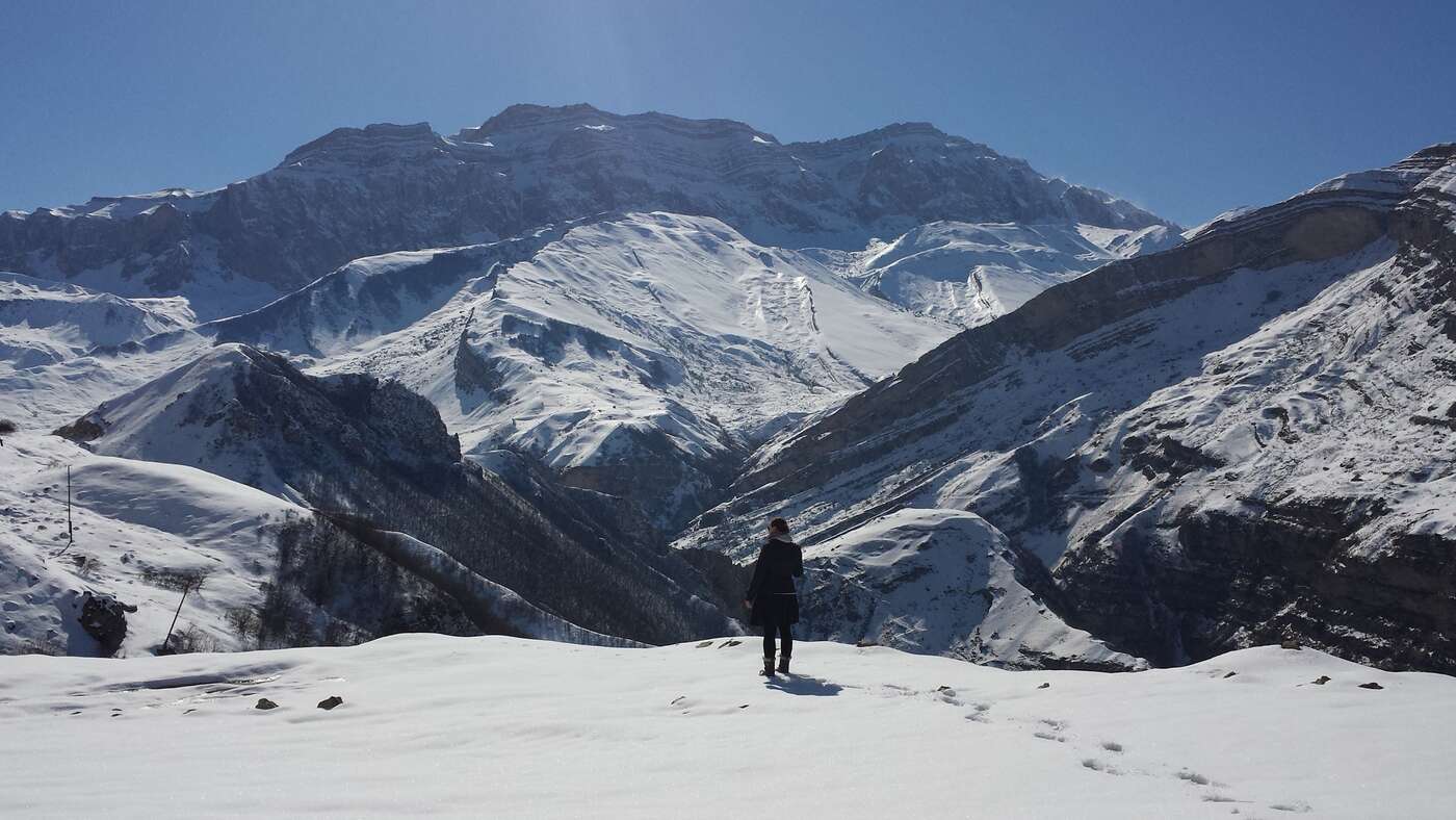Ruhe, Schnee und Leichtigkeit im Großen Kaukasus ...