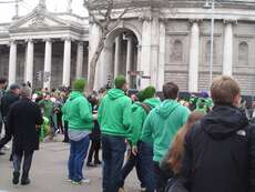 Jeder ist Grün an St. Patrick's Day