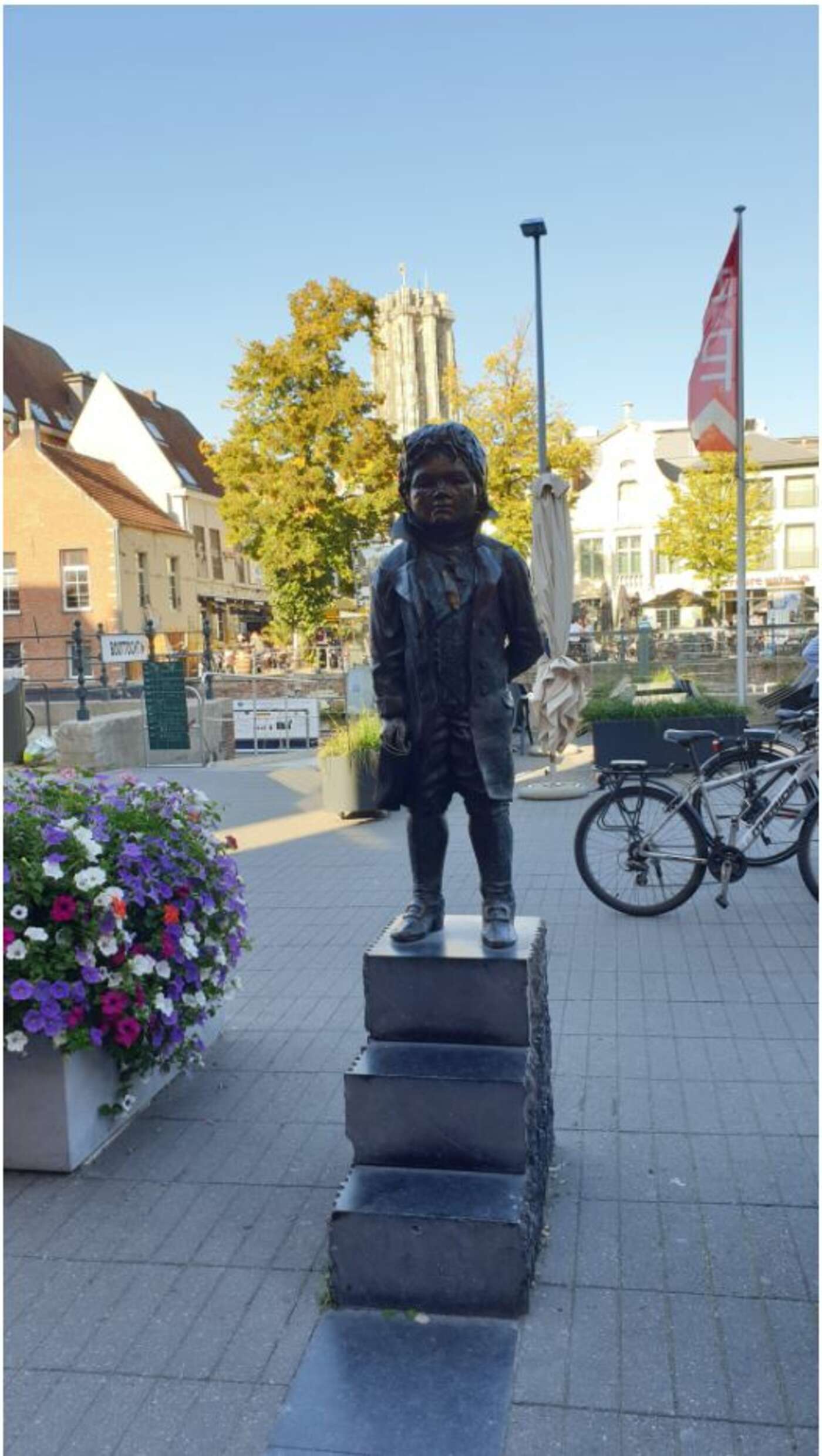 Die Statue von Beethoven in Mechelen