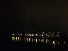 Laternen verzaubern die Nacht in Novi Sad