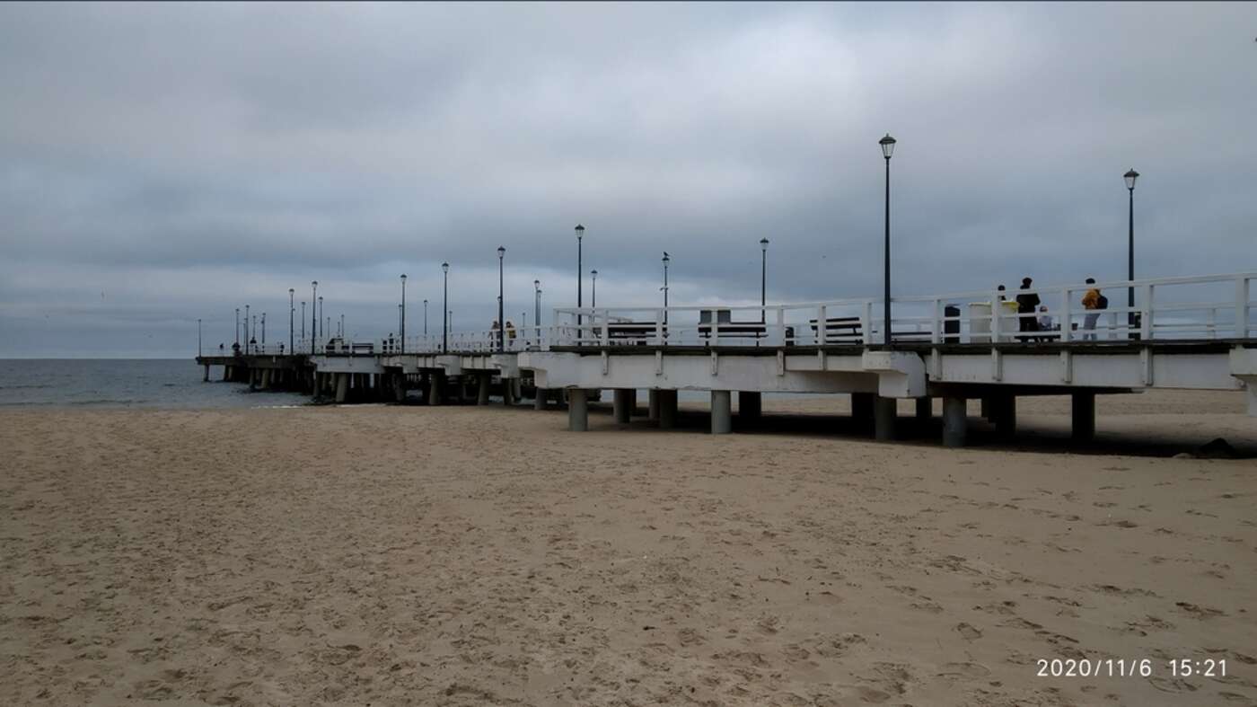 A picture of the pier in Brzeźno, Gdańsk.