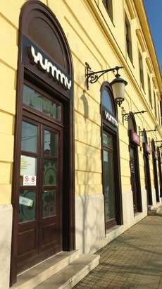 Closed shops in Debrecen because of Corona Virus prevention