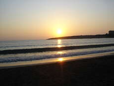 Sonnenuntergang am Coral Bay Beach